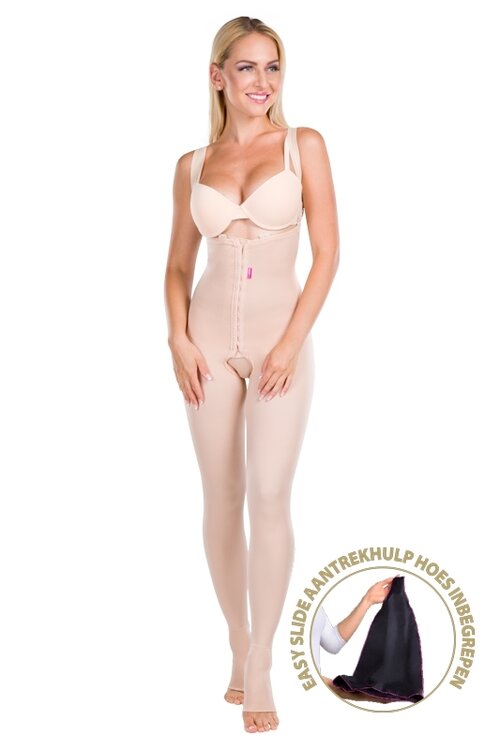 Lipoedeem broek VBfLg Variant - XXL - High - LipoElastic - huidskleur