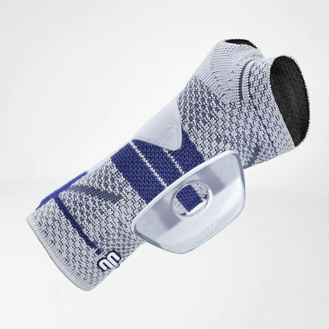 Bauerfeind - ManuTrain -  NIEUW MODEL - Actieve bandage voor de pols - titaan/blauw - unisex - brace